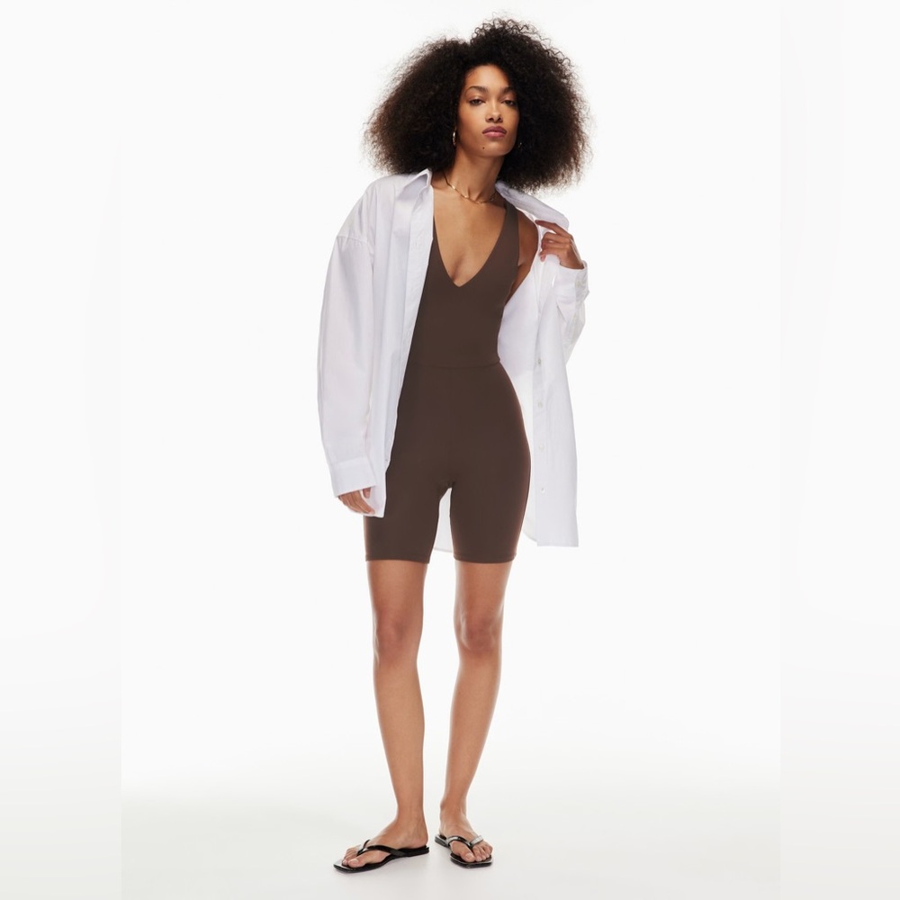 TNA Aritzia green‎ jumpsuit romper size S